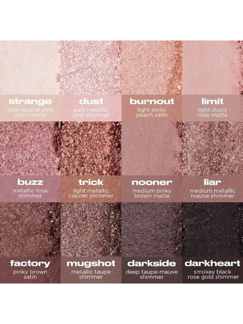 12 Rosy Soft Pink Neutral Eyeshadows Palette - Versatile Makeup for Everyday